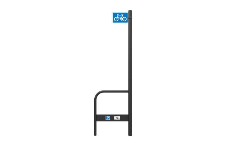 Tapper plates added to the Sheffield Stand to make bike parking more accessible to visually impaired