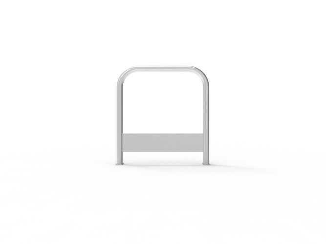 Sheffield Stand with an additional support for cyclists to lock onto