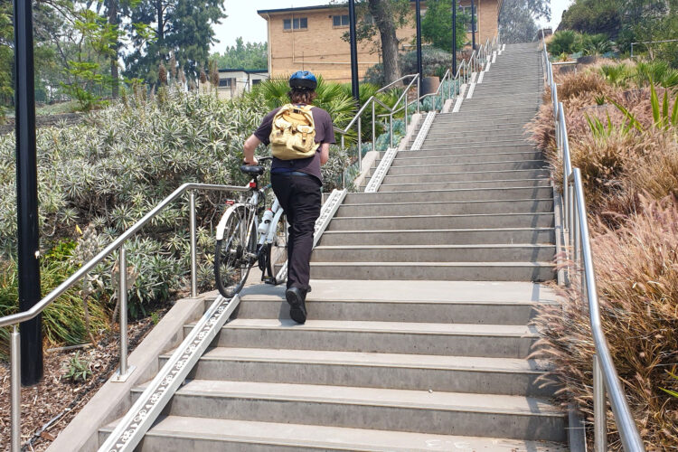 Bicycle Stair Access Ramp